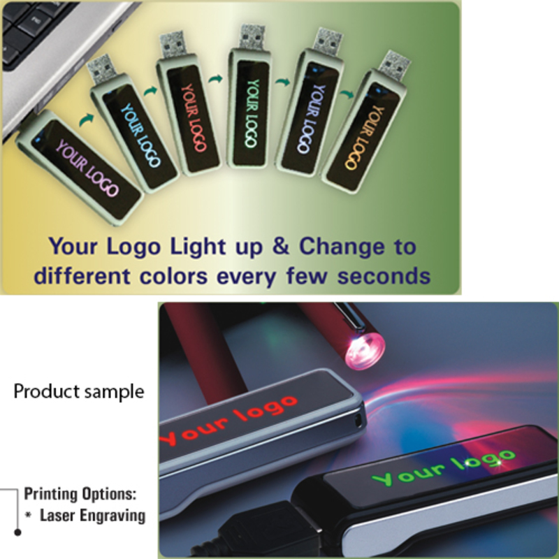 Colour Changing Logo USB Flash Drives 108a